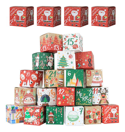 24 Cajas De Apple Box Para Nochebuena, Regalos De Navidad, C