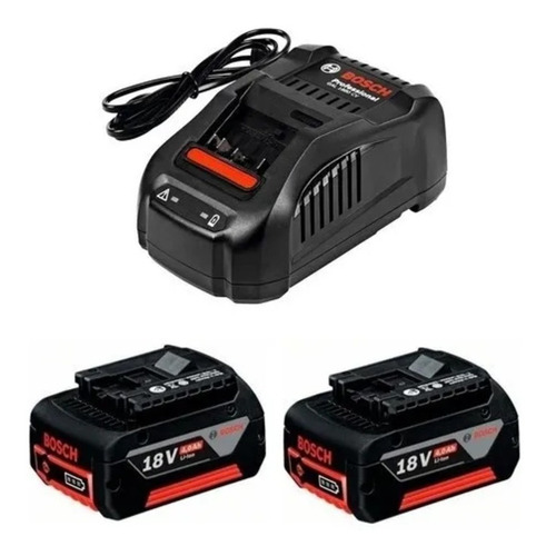 Cargador Rápido Y 2 Baterías 18v 1600a015td Bosch