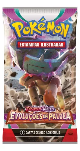 Box Booster Cartas Jogo Evoluções Paldea Pokémon tcg copag