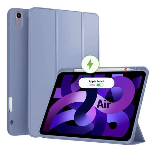 Imagen 1 de 7 de Funda Para iPad Air 10.9 C/ Espacio Para Cargar Lápiz Pencil