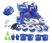 Comprar Rollers Patines Extensibles Infantil Luz Led Con Proteccione