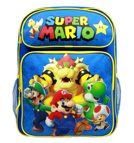 Maleta Infantil Nintendo Grupo Super Mario 16''