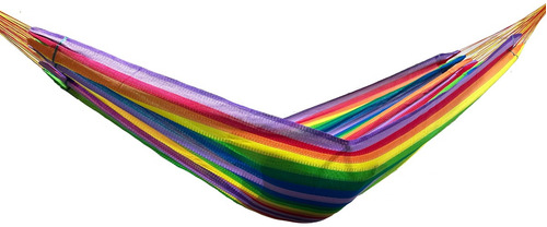 Imagen 3 de 7 de Hamaca Yucateca De Nylon Colorida