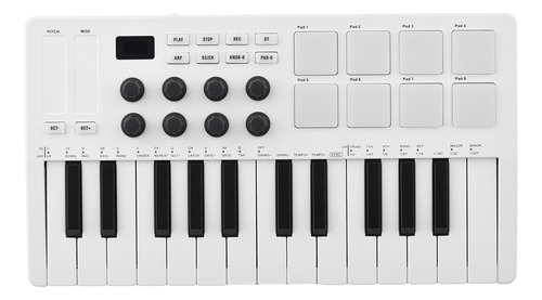 Controlador Midi M-vave De 25 Teclas Y 8 Perillas Con Rgb Re