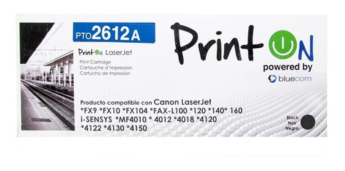 Toner Pto2612a Negro Compatible Con Canon Laserjet Printon