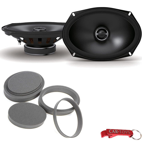 S S69 Serie 6 9 Coaxial 2 Way Car Altavoz Par Anilla Kit