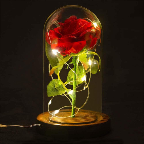 Rosa De Bella Y Bestia, Rosa De Seda Roja Que Dura Siem...