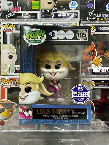 Funko Pop Lola Bunny 195 Warner Bros Nft 1300pz