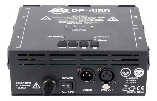 Adj Productos Dp-415r Dmx512 Dimmer Pack De 4 Canales