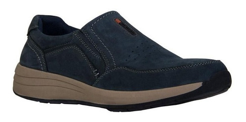 Mocasines Casuales Para Hombre Azul, Cafe 24 Walks / Ft179-d