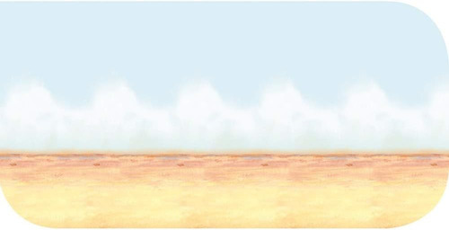 Telón De Fondo Con Temática De Cielo Desierto Y Arena, 4 Pie