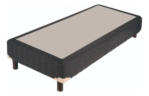 Base Para Sommier Box Piero Ii 80x190 Chol Negro Y Blanco