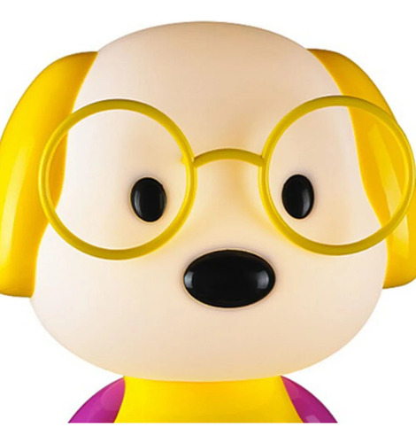 Lámpara Perro Con Lentes Led Con Diseño Animado 3d