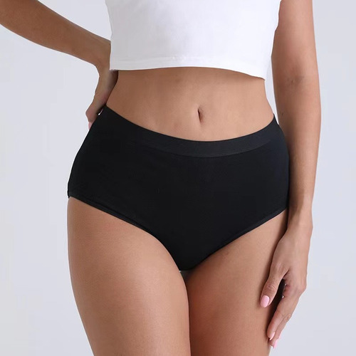 . 6 Packs Calzoncillos De Algodón De Talla Grande Para Mujer