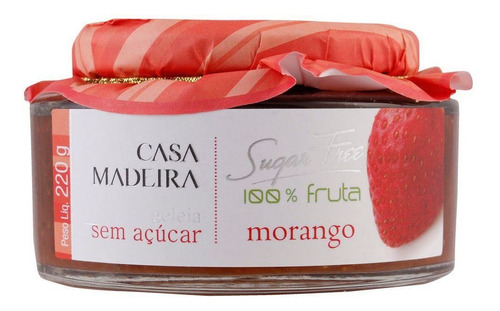 Geléia Diet De Morango Casa Madeira 220g