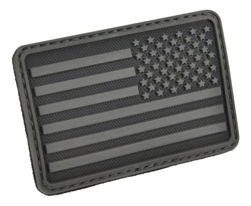 Bandera De Estados Unidos Peligro Goma 3d Velcro Moral Patch