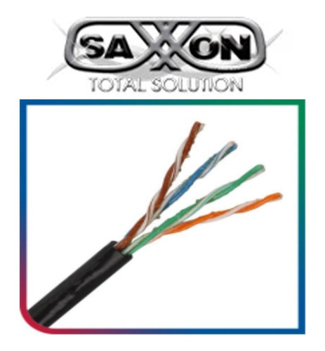 Saxxon Outpcat5egcopext Cable Utp 5e 100% Cobre 305m Exterio