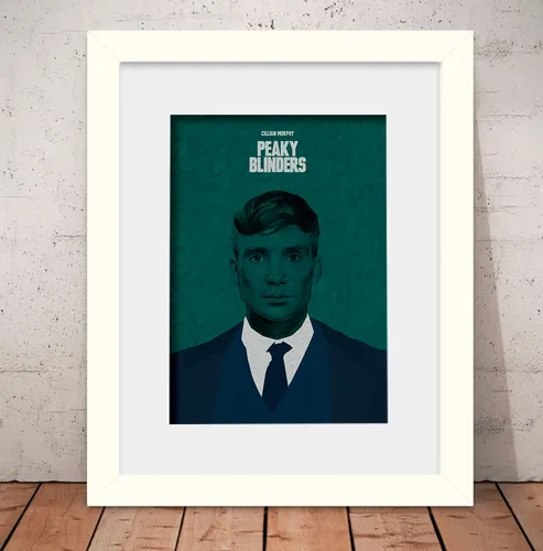 Quadro Peaky Blinders Poster 56x46cm Vidro + Paspatur W2586
