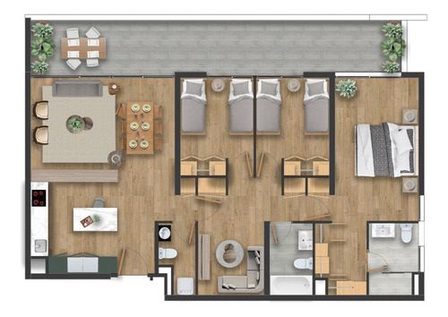 Nuevos Y Modernos Deptos. 70 M2 / 2d / 2b / Manquehue Norte