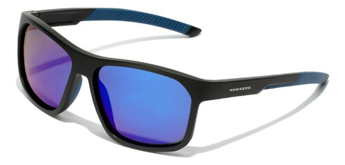 Gafas De Sol Polarizadas Hawkers Comaneci Hombre Y Mujer Lente Azul Varilla Negro Armazón Negro Diseño Mirror