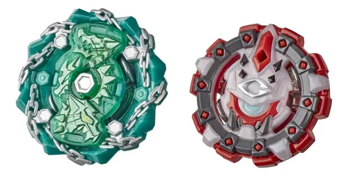 Pacote Duplo Beyblade Burst Rise Hypersphere Shield Kerbeus