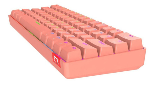 Imagen 4 de 7 de Teclado Mecánico 60% Bluetooth Switch Red- Daidai Stk61 Rosa