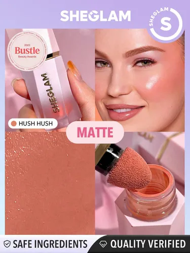 Rubor Líquido Sheglam Color Bloom Hush Hush Con Acabado Mate