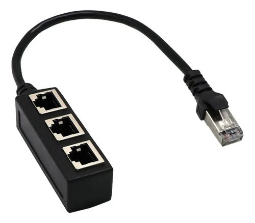 Divisor De Red Lan Ethernet Rj45 1 A 3 Adaptador Extensor De