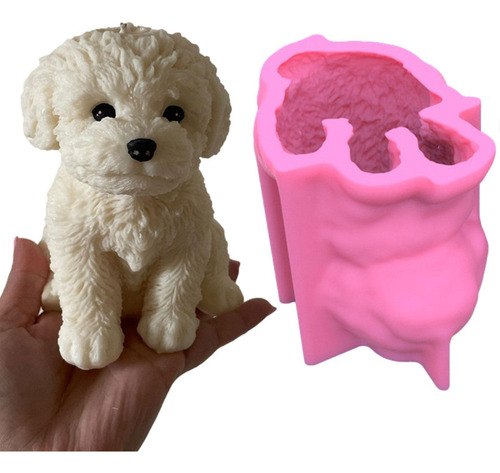Moldes De Silicona Para Cachorros 3d Molde Para Velas Para P