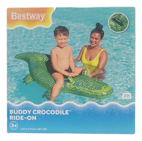 Inflable Flotador Cocodrilo 1,52 X 71 Cm Bestway 41477