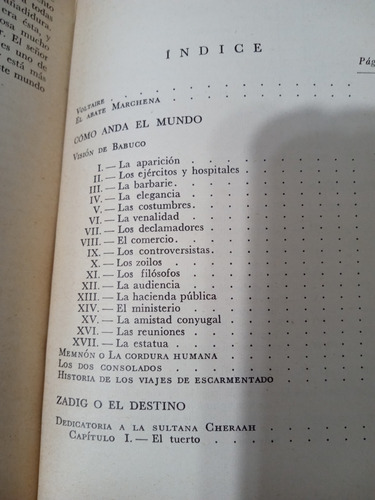 Voltaire Novelas Candido Zadig Memmon Micromegas Viajes Esca (Usado)