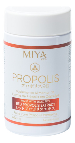 Extrato De Própolis Vermelho 60 Cápsulas 400mg Concentrado