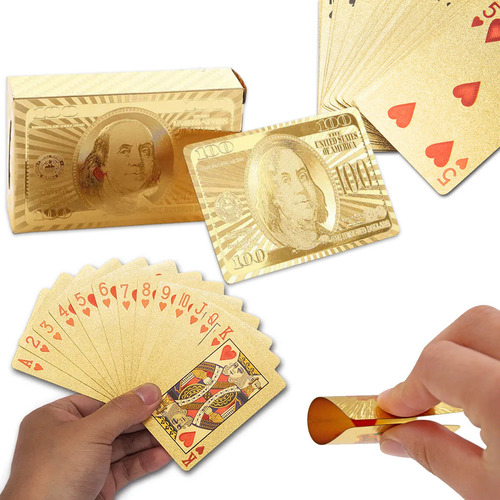 Baralho Personalizado Deck Dólar Jogo De Cartas Resistente