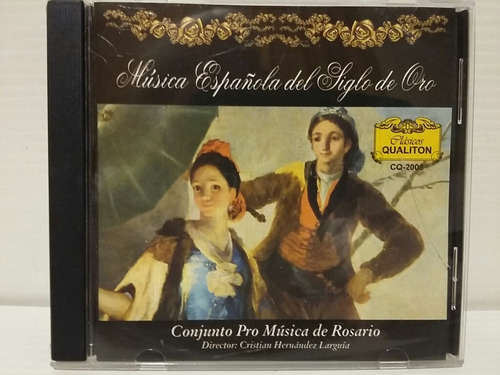Música Española Del Siglo De Oro. Cd.