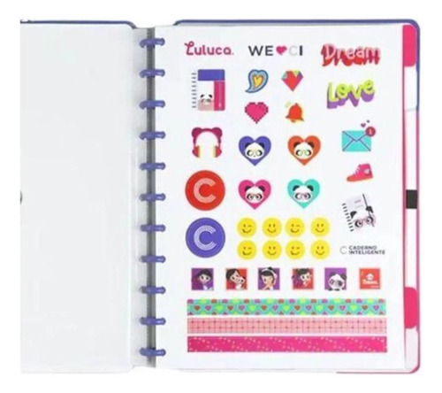 Caderno Inteligente Lulike By Luluca Grande A4 Cor Colorido Colorido