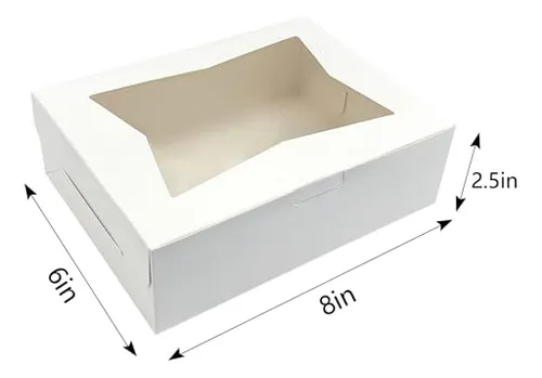 Cajas Para Galletas Wei Long, 20 Unidades, 8 X 6 X 2,5 Pulga