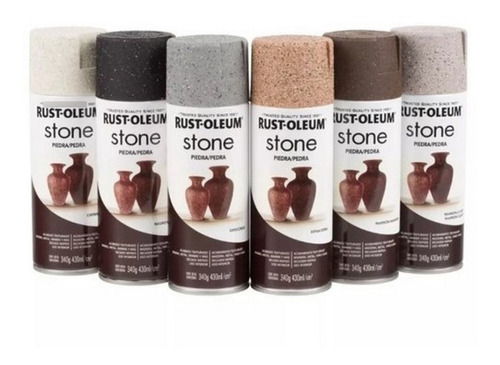 Aerosol Rust Oleum Stone Simil Piedra  Crema   340gr