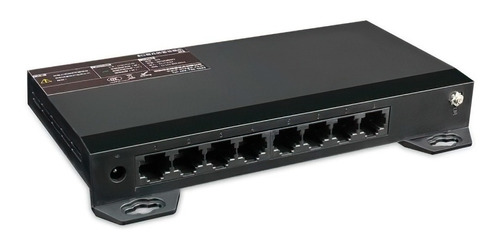 Imagen 1 de 3 de Switch Cctv Ethernet 8 Puertos Anti Descargas Cy-s108 Fuente