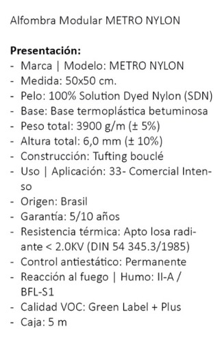 Alfombra Modular Alto Transito Oficina Boucle De Nylon Gris Oscuro