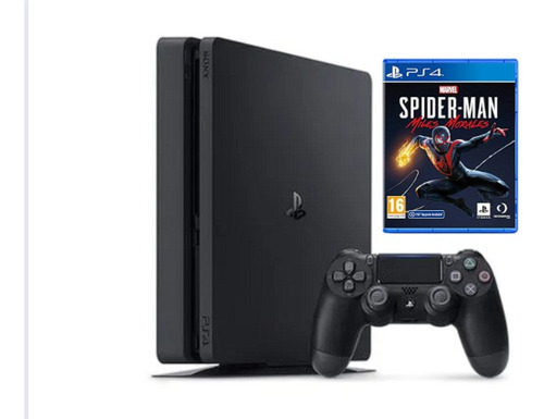 Playstation4 1tb + 1 Mando + Spider-man Miles Morales (Reacondicionado)