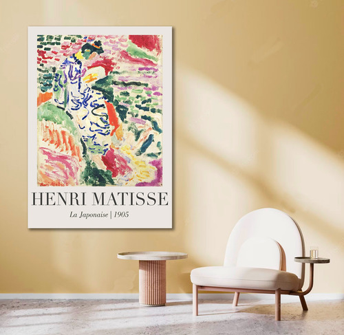 Cuadro Decorativo Moderno Henry Matisse La Japonesa 85x60 
