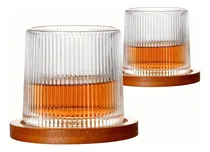 Comprar Juego De 2 Vasos De Whisky, Vasos Giratorios, Vasos De Bar