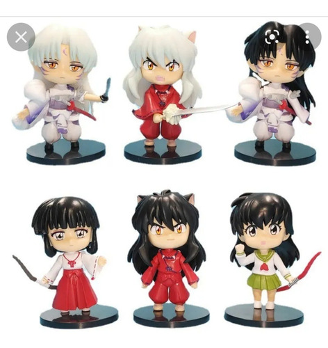 Colección X 6 Figuras Inuyasha, Envío Gratiscolección 