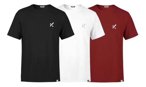 Kit 3 Camisetas Básicas