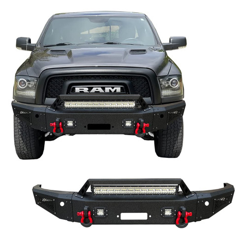 Vijay Parachoque Delantero Para Ram Rebel Placa Cabrestante