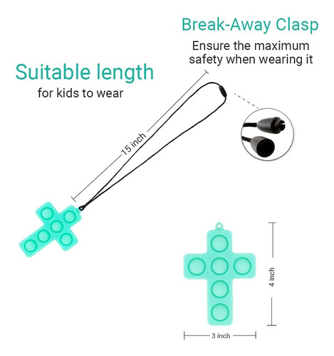 Collar Pop It, Mini Llavero Juguete Fidget, Simple Hoyuel...