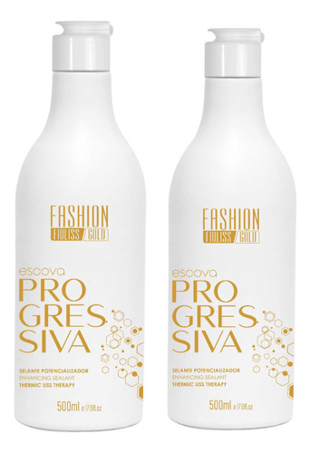 2 Escova Progressiva Orgânica Gradativa  Liso Real 500ml