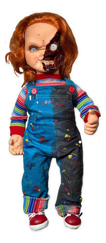 Muñeco Chucky Cara Mutilada Good Guys Gigante 80 Cm Sin Caja