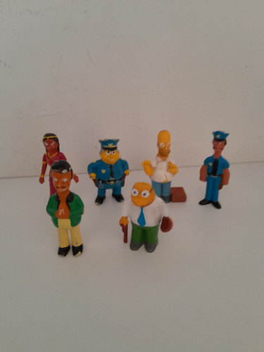 Lote De 6 Muñecos De Los Simpsons