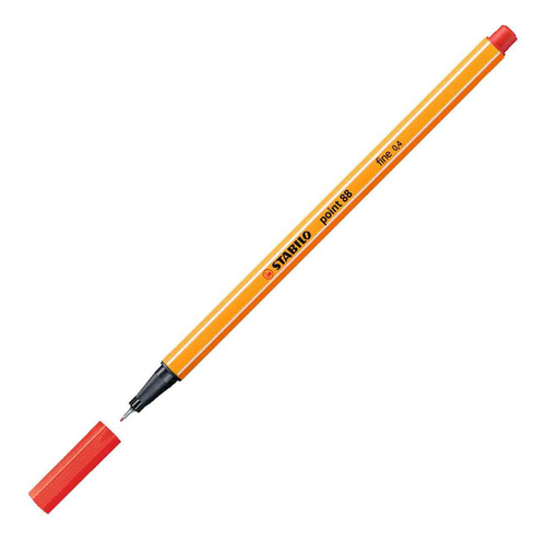 Caneta Stabilo Point 88 Fineliner 0.4mm 88/040 Vermelho Neon